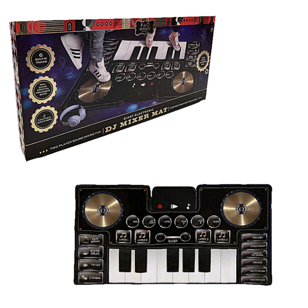 FAO Schwarz Electronic Music Mat Piano Keyboard DJ Mixer
